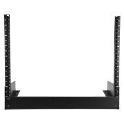 Picture of StarTech.com 2-Post 8U Desktop Server Rack, Small Open Frame 19in Computer Rack, Compact Network Rack for AV / Studio / Data / IT Equipment - Free Standing Two-Post Home/Office Rack