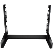 Picture of StarTech.com 2-Post 8U Desktop Server Rack, Small Open Frame 19in Computer Rack, Compact Network Rack for AV / Studio / Data / IT Equipment - Free Standing Two-Post Home/Office Rack