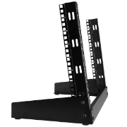 Picture of StarTech.com 2-Post 8U Desktop Server Rack, Small Open Frame 19in Computer Rack, Compact Network Rack for AV / Studio / Data / IT Equipment - Free Standing Two-Post Home/Office Rack