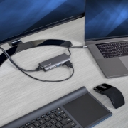 Picture of StarTech.com USB C Multiport Adapter - USB-C Travel Dock to 4K HDMI, 3x USB 3.0 Hub, SD/SDHC, GbE, 60W PD 3.0 Pass-Through - USB Type-C/Thunderbolt 3 - Replaces DKT30CSDHPD