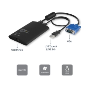 Picture of StarTech.com USB Crash Cart Adapter with File Transfer & Video Capture