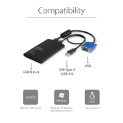 Picture of StarTech.com USB Crash Cart Adapter with File Transfer & Video Capture