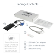 Picture of StarTech.com USB Crash Cart Adapter with File Transfer & Video Capture