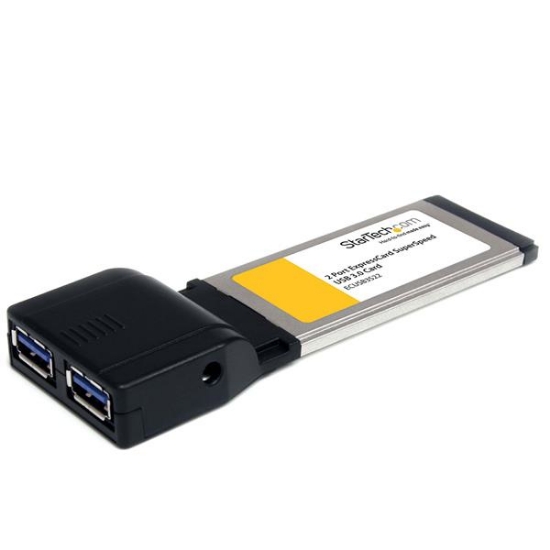 Picture of StarTech.com 2 Port ExpressCard SuperSpeed USB 3.0 Card Adapter with UASP Support