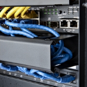 Picture of StarTech.com Horizontal 1U Server Rack Cable Management Finger Duct w/ Cover - 19" Network Rack Wire Duct Raceway Panel - Slotted Wire Duct