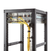 Picture of StarTech.com 1U Vertical Server Rack Cable Management D-Ring Hook - 2.2x3.9in (5.7x10cm)