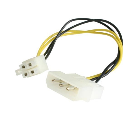 Picture of StarTech.com 6in LP4 to P4 Auxiliary Power Cable Adapter