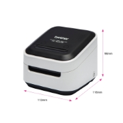 Picture of Brother VC-500W label printer ZINK (Zero-Ink) Colour 313 x 313 DPI 8 mm/sec CZ Wi-Fi