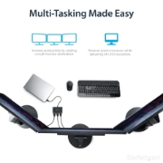 Picture of StarTech.com 3-Port Multi Monitor Adapter - USB-C to 3x HDMI Video Splitter - USB Type-C to HDMI MST Hub - Dual 4K 30Hz or Triple 1080p - Thunderbolt 3 Compatible - Windows Only
