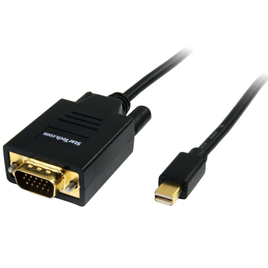 Picture of StarTech.com 6ft (2m) Mini DisplayPort to VGA Cable - Active Mini DP to VGA Adapter Cable - 1080p Video - mDP 1.2 or Thunderbolt 1/2 Mac/PC to VGA Monitor/Display - Converter Cord