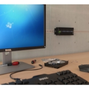 Picture of StarTech.com 10-Port Industrial USB 3.0 Hub - ESD and Surge Protection~10-Port USB 3.0 Hub - 5Gbps - Metal Industrial USB-A Hub with ESD & Surge Protection - Din Rail, Wall or Desk Mountable - TAA Compliant USB Expander Hub