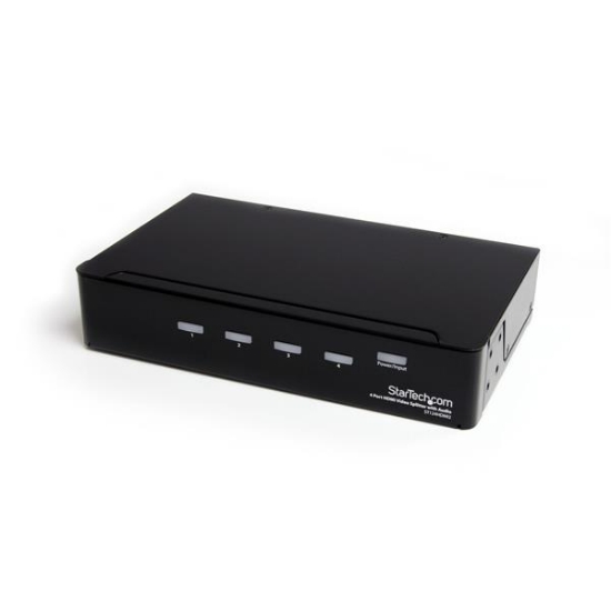 Picture of StarTech.com 4-port HDMI splitter and signal amplifier