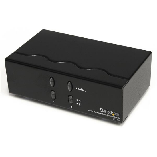 Picture of StarTech.com 2x2 VGA Matrix Video Switch Splitter with Audio