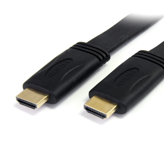 Picture of StarTech.com 1,8m Flat High Speed HDMI Cable with Ethernet - Ultra HD 4k x 2k HDMI Cable - HDMI to HDMI M/M~6 ft Flat High Speed HDMI Cable with Ethernet - Ultra HD 4k x 2k HDMI Cable - HDMI to HDMI M/M