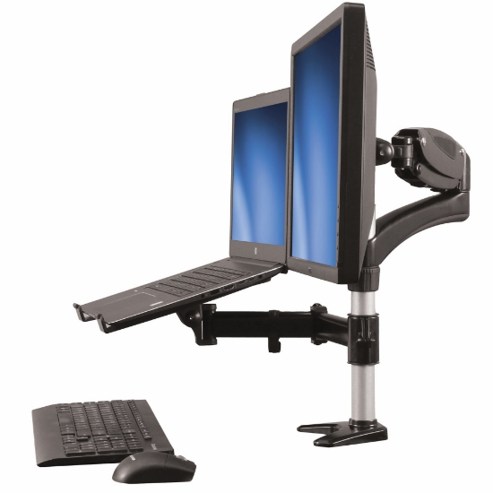 Picture of StarTech.com Desk-Mount Monitor Arm with Laptop Stand - Full Motion - Articulating