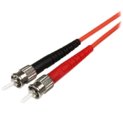 Picture of StarTech.com 1m Fiber Optic Cable - Multimode Duplex 50/125 - LSZH Fiber Jumper Cord - LC/ST
