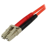 Picture of StarTech.com 1m Fiber Optic Cable - Multimode Duplex 50/125 - LSZH Fiber Jumper Cord - LC/ST