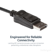 Picture of StarTech.com DisplayPort to DVI Dual Link Active Adapter - DisplayPort to DVI-D Adapter Video Converter 2560x1600 60Hz - DP 1.2 to DVI Monitor - USB Powered - Latching DP Connector