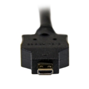 Picture of StarTech.com 6ft (2m) Micro HDMI to DVI Cable - Micro HDMI to DVI Adapter Cable - Micro HDMI Type-D Device to DVI-D Single Link Monitor/Display/Projector Video Converter Cord - Durable