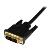 Picture of StarTech.com 6ft (2m) Micro HDMI to DVI Cable - Micro HDMI to DVI Adapter Cable - Micro HDMI Type-D Device to DVI-D Single Link Monitor/Display/Projector Video Converter Cord - Durable