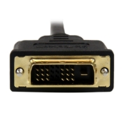 Picture of StarTech.com 6ft (2m) Micro HDMI to DVI Cable - Micro HDMI to DVI Adapter Cable - Micro HDMI Type-D Device to DVI-D Single Link Monitor/Display/Projector Video Converter Cord - Durable