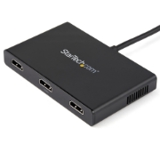 Picture of StarTech.com 3-Port Multi Monitor Adapter - Mini DisplayPort to HDMI MST Hub - Triple 1080p or Dual 4K 30Hz - Video Splitter for Extended Desktop Mode on Windows Only - mDP 1.2 to 3x HDMI