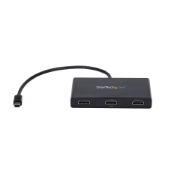 Picture of StarTech.com 3-Port Multi Monitor Adapter - Mini DisplayPort to HDMI MST Hub - Triple 1080p or Dual 4K 30Hz - Video Splitter for Extended Desktop Mode on Windows Only - mDP 1.2 to 3x HDMI