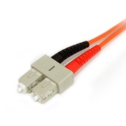 Picture of StarTech.com 1m Fiber Optic Cable - Multimode Duplex 62.5/125 LSZH Fiber Jumper Cord - LC/SC