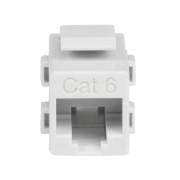 Picture of StarTech.com White Cat 6 RJ45 Keystone Jack Network Coupler - F/F