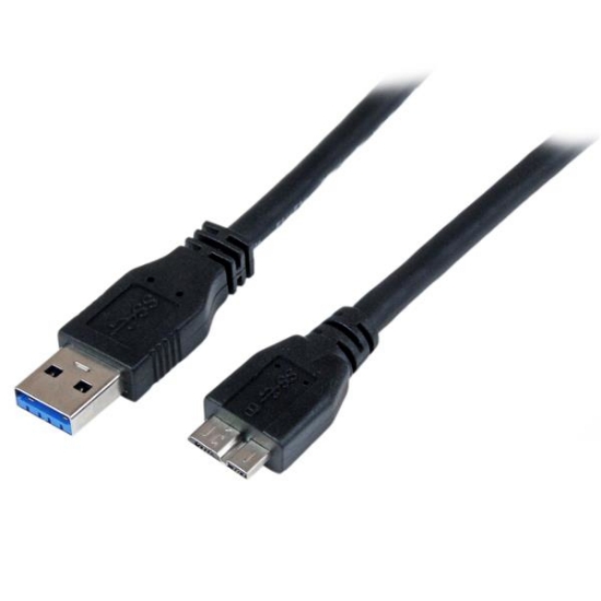 Picture of StarTech.com 1m (3ft) Certified SuperSpeed USB 3.0 A to Micro B Cable - M/M