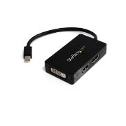 Picture of StarTech.com Travel A/V adapter: 3-in-1 Mini DisplayPort to DisplayPort DVI or HDMI converter