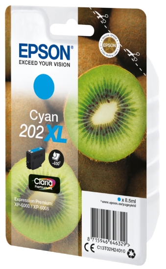 Picture of Epson Kiwi Singlepack Cyan 202XL Claria Premium Ink