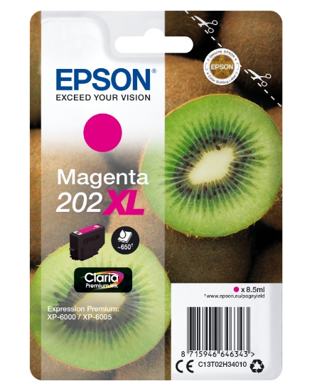 Picture of Epson Kiwi Singlepack Magenta 202XL Claria Premium Ink