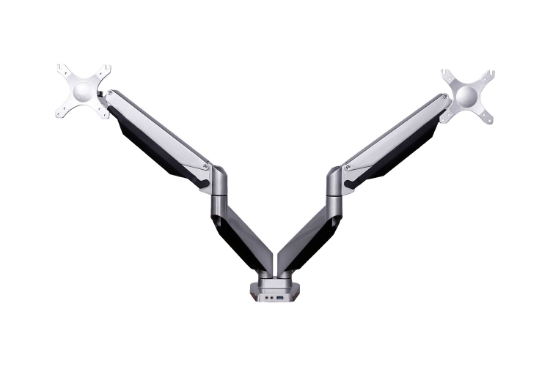 Picture of BakkerElkhuizen Smart Office 12 Dual Monitor Arm Clamp + Bolt Through