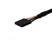 Picture of StarTech.com 3 ft Panel Mount USB Cable - USB A to Motherboard Header Cable F/F