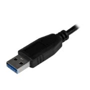 Picture of StarTech.com Portable 4 Port SuperSpeed Mini USB 3.0 Hub - Black~Portable 4 Port SuperSpeed Mini USB 3.0 Hub - 5Gbps - Black