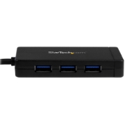 Picture of StarTech.com 3-Port USB 3.0 Hub plus Gigabit Ethernet - USB-C - Includes Power Adapter~3-Port USB-C Hub with Gigabit Ethernet - USB-C to 3x USB-A - USB 3.0 (5Gbps) - Includes Power Adapter