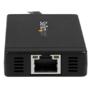 Picture of StarTech.com 3-Port USB 3.0 Hub plus Gigabit Ethernet - USB-C - Includes Power Adapter~3-Port USB-C Hub with Gigabit Ethernet - USB-C to 3x USB-A - USB 3.0 (5Gbps) - Includes Power Adapter