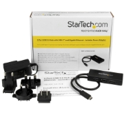 Picture of StarTech.com 3-Port USB 3.0 Hub plus Gigabit Ethernet - USB-C - Includes Power Adapter~3-Port USB-C Hub with Gigabit Ethernet - USB-C to 3x USB-A - USB 3.0 (5Gbps) - Includes Power Adapter