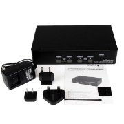 Picture of StarTech.com 4 Port USB DisplayPort KVM Switch with Audio