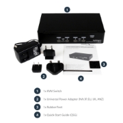 Picture of StarTech.com 4 Port USB DisplayPort KVM Switch with Audio
