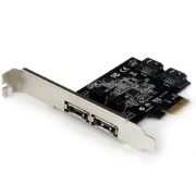 Picture of StarTech.com 2 Port PCI Express SATA 6 Gbps eSATA Controller Card - Dual Port PCIe SATA III Card - 2 Int/2 Ext