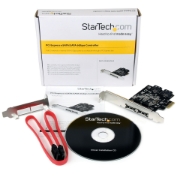 Picture of StarTech.com 2 Port PCI Express SATA 6 Gbps eSATA Controller Card - Dual Port PCIe SATA III Card - 2 Int/2 Ext