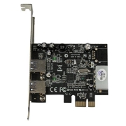 Picture of StarTech.com 2 Port PCI Express (PCIe) SuperSpeed USB 3.0 Card Adapter with UASP - LP4 Power