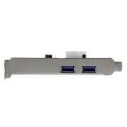 Picture of StarTech.com 2 Port PCI Express (PCIe) SuperSpeed USB 3.0 Card Adapter with UASP - LP4 Power