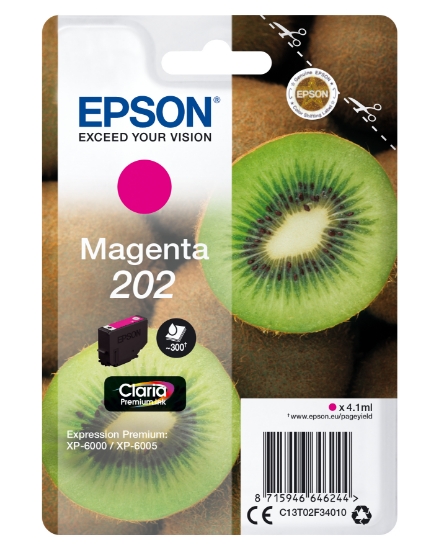 Picture of Epson Kiwi Singlepack Magenta 202 Claria Premium Ink