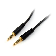 Picture of StarTech.com 1 ft Slim 3.5mm Stereo Audio Cable - M/M