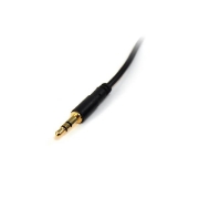 Picture of StarTech.com 1 ft Slim 3.5mm Stereo Audio Cable - M/M