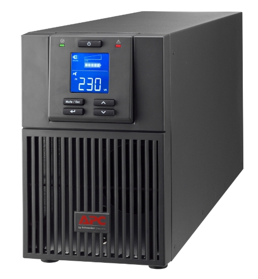 Picture of APC Easy UPS On-Line, 1000VA/800W, Tower, 230V, 3x IEC C13 outlets, Intelligent Card Slot, LCD, Extended runtime, No Battery