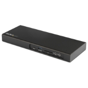 Picture of StarTech.com Thunderbolt 3 Dock - Dual Monitor 4K 60Hz TB3 Laptop Docking Station with DisplayPort - PCIe M.2 NVMe SSD Enclosure - 85W Power Delivery - SD 4.0, 10Gbps USB-C, 2 USB-A Hub - TAA